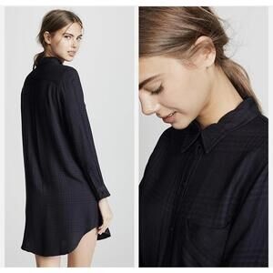 RAILS Women’s Bianca Flannel Shirtdress In Charcoal Shadow-Size X-Small